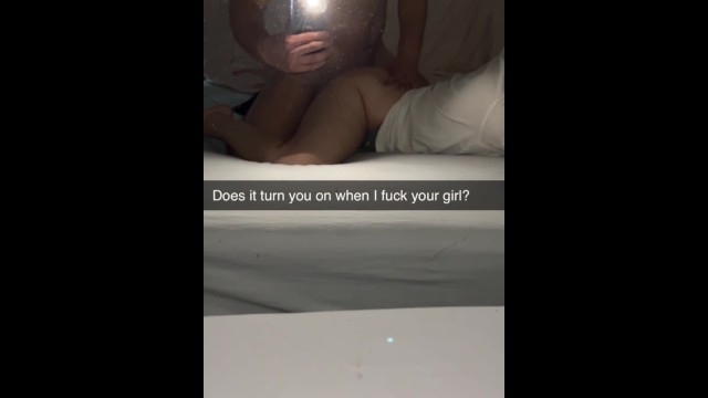 Cheating Girlfriend Fucks Guy after Night out Snapchat Cuckold