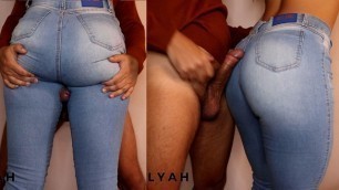 Dry Humping PAWG in Jeans. Thighjob and Assjob!