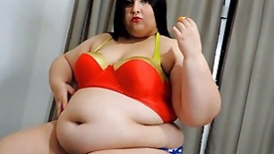 bbw cosplay weight gain