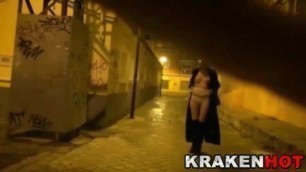 Krakenhot Strange BDSM in Public at night