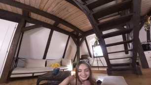 TmwVRnet - Lena Reif - Cutie relieves stress after college