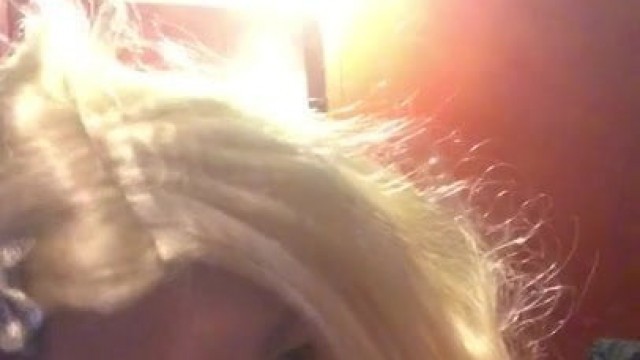 Sexy blonde blowjob sucks BBC