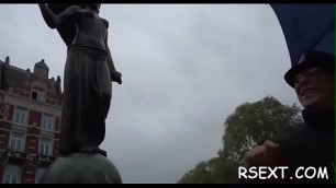 Lad gives tour of amsterdam